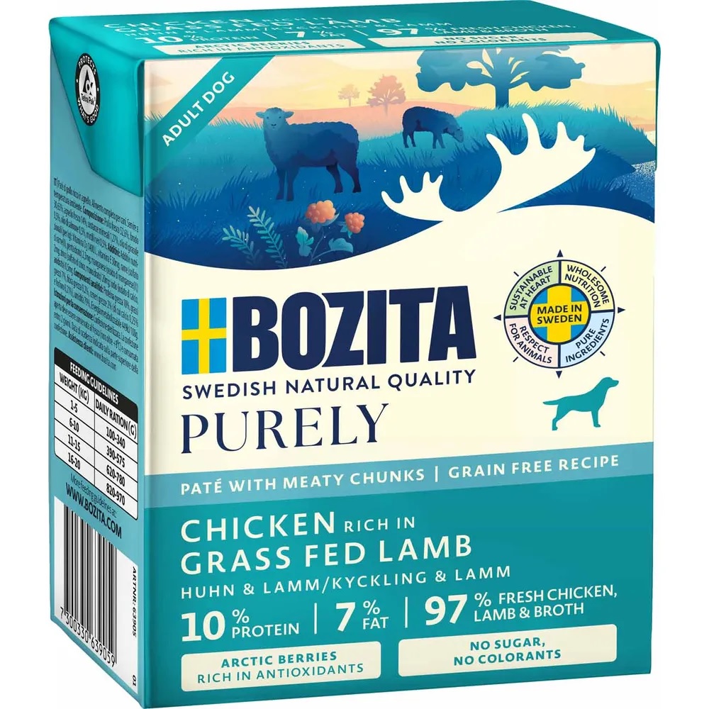 Bozita Purely Pate Lamb 6 x 370g