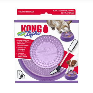 KONG Licks Spinz Slikkematte til hund og katt