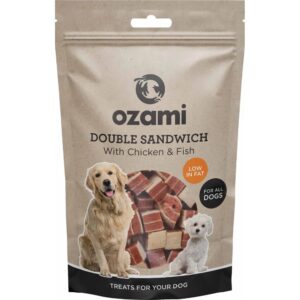 Ozami Hundegodbiter Chicken Snack Double Sandwich 100g