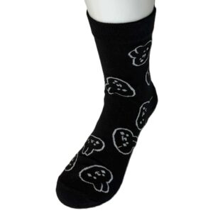 Sokk med hvite kaninhoder