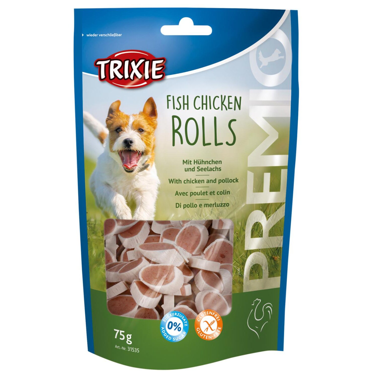 Trixie Premio Fish Chicken Rolls 75g