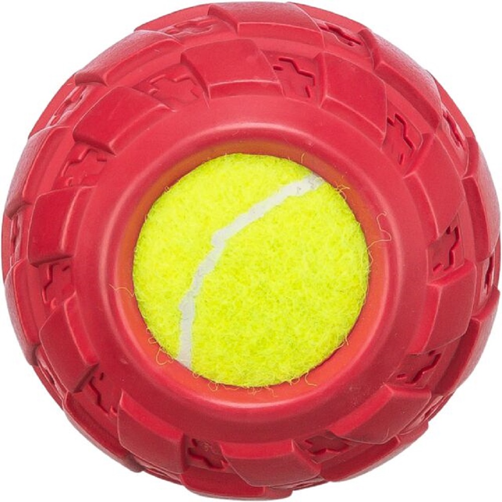 Trixie Tennisball i gummidekk