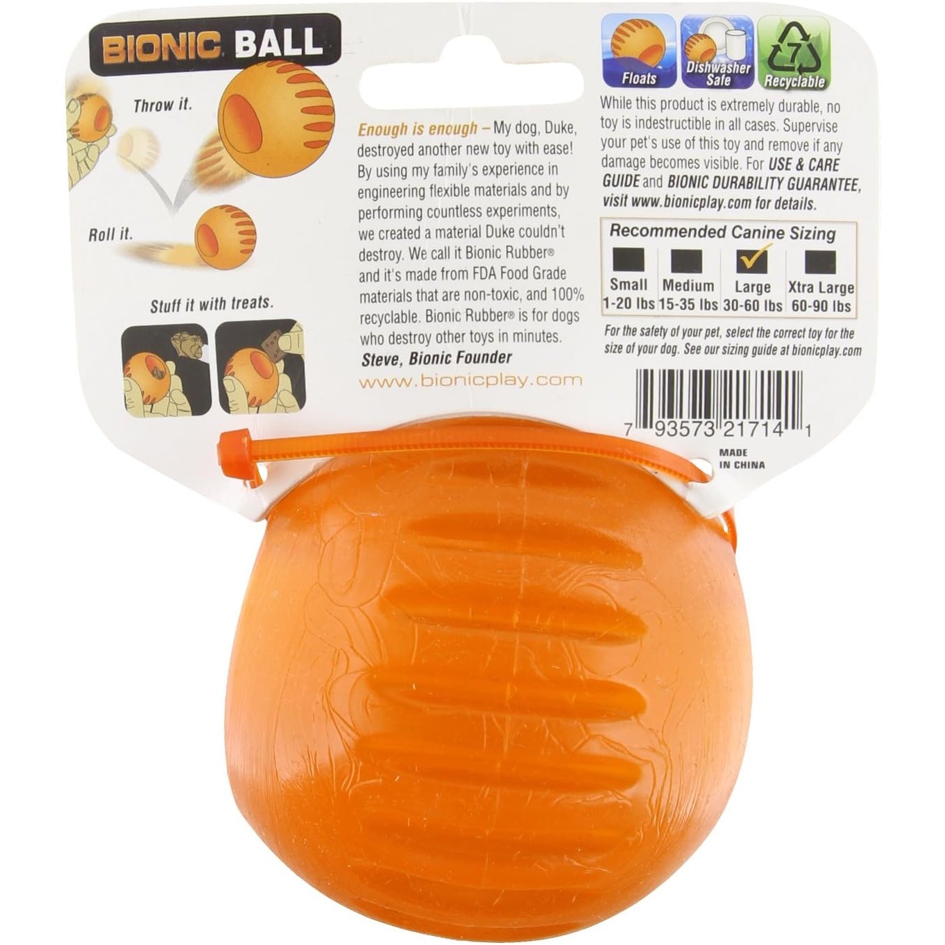 BIONIC Ball - Hundeleken som varer